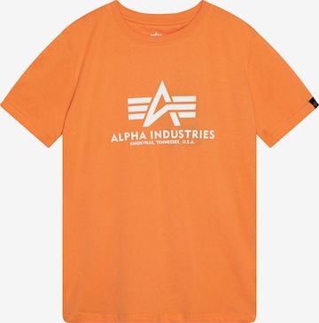 oranžs ALPHA INDUSTRIES T-Krekls: no priekšpuses