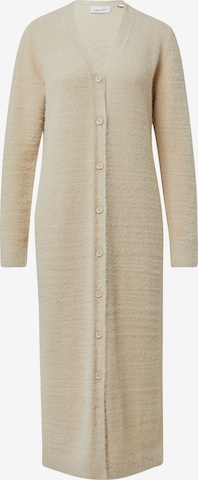 smėlio COMMA Megzta suknelė: priekis