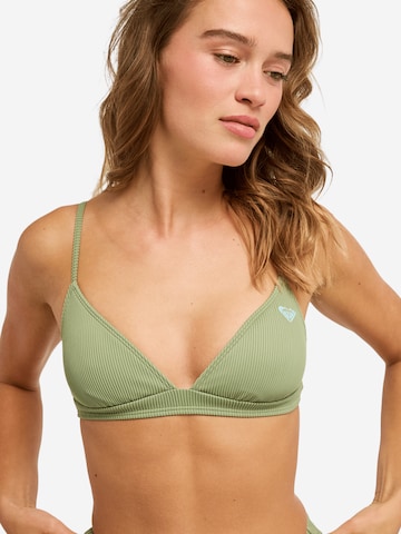 ROXY Triangle Bikini Top 'Love' in Green: front