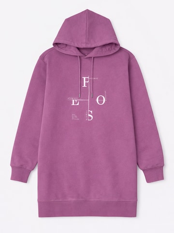 LEAFLETIC Dress 'Leafletic Women’s Lounge Hoodie Jacket' in Pink: front