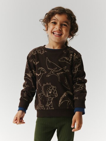 NAME IT Sweatshirt in Bruin: voorkant