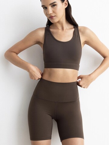 MyLibi Slimfit Leggings i brun