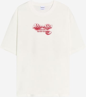 Maglietta di Bershka in bianco: frontale