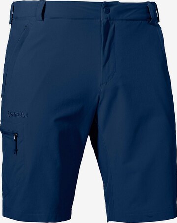 Schöffel Slimfit Outdoorbroek in Blauw: voorkant