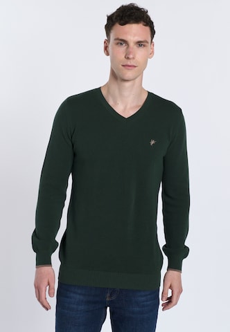 Pull-over ' ROMEO ' DENIM CULTURE en vert : devant