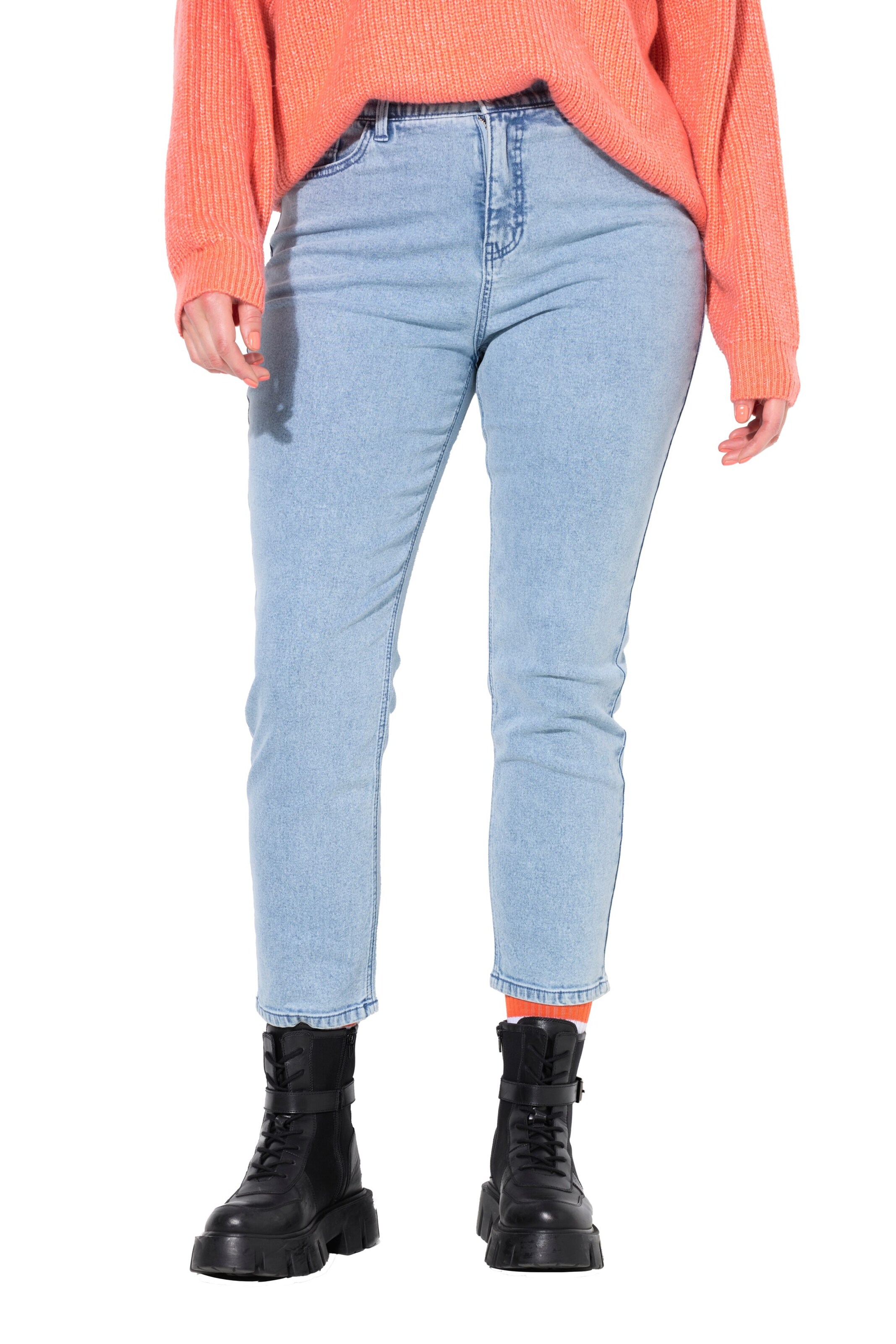 Studio Untold Slimfit Jeans in Blauw: voorkant