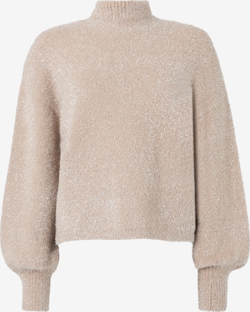 YAS Pullover 'YASLISTRA' in Beige: Vorderseite