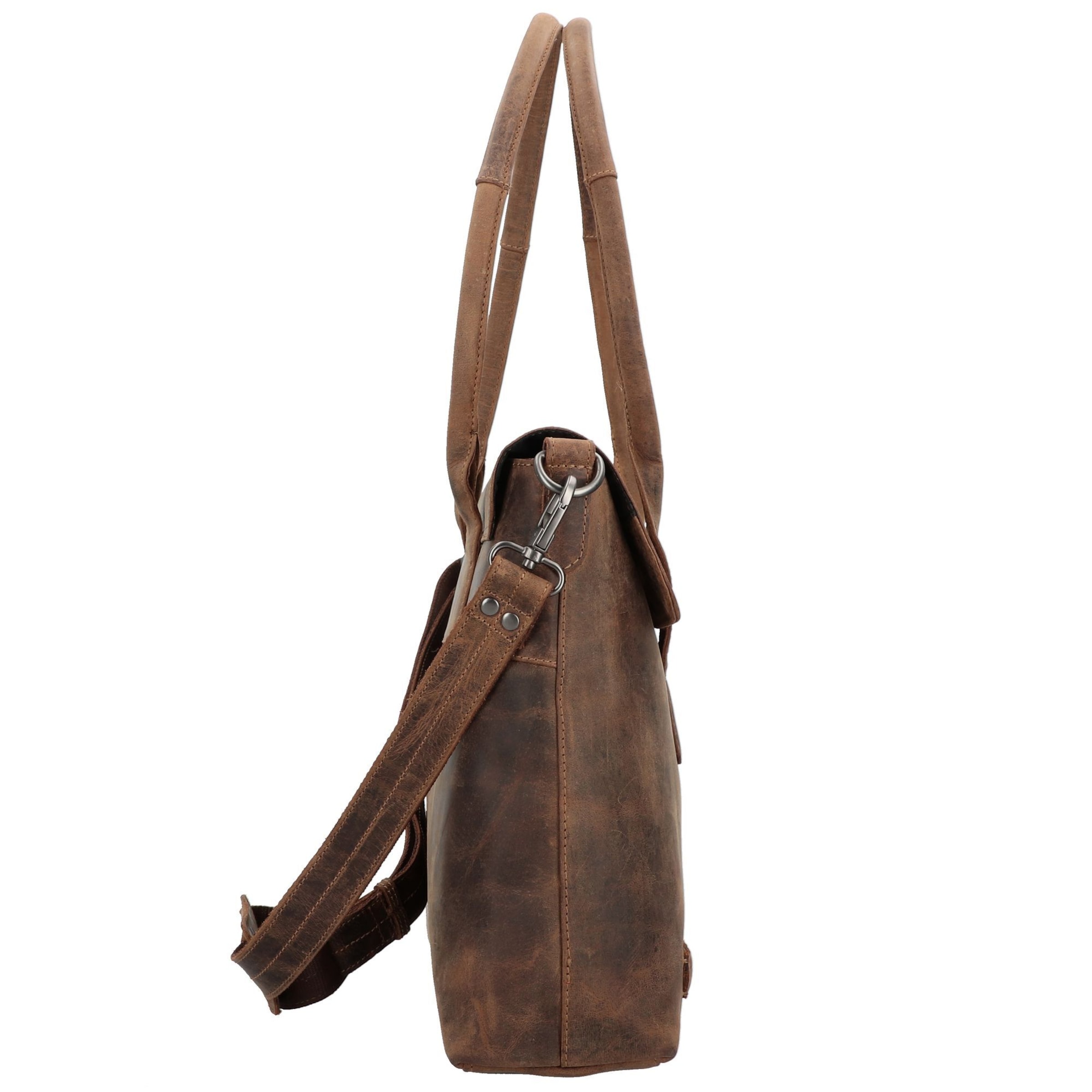 Plevier Schultertasche in Braun