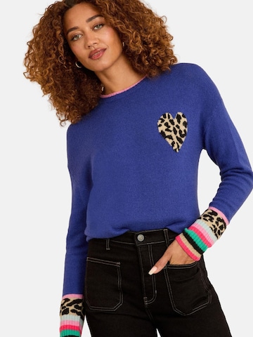 love & roses Pullover in Blau: Vorderseite