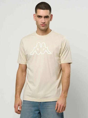 KAPPA - Ajuste regular Camisa ' KMLogo ' en beige: frente