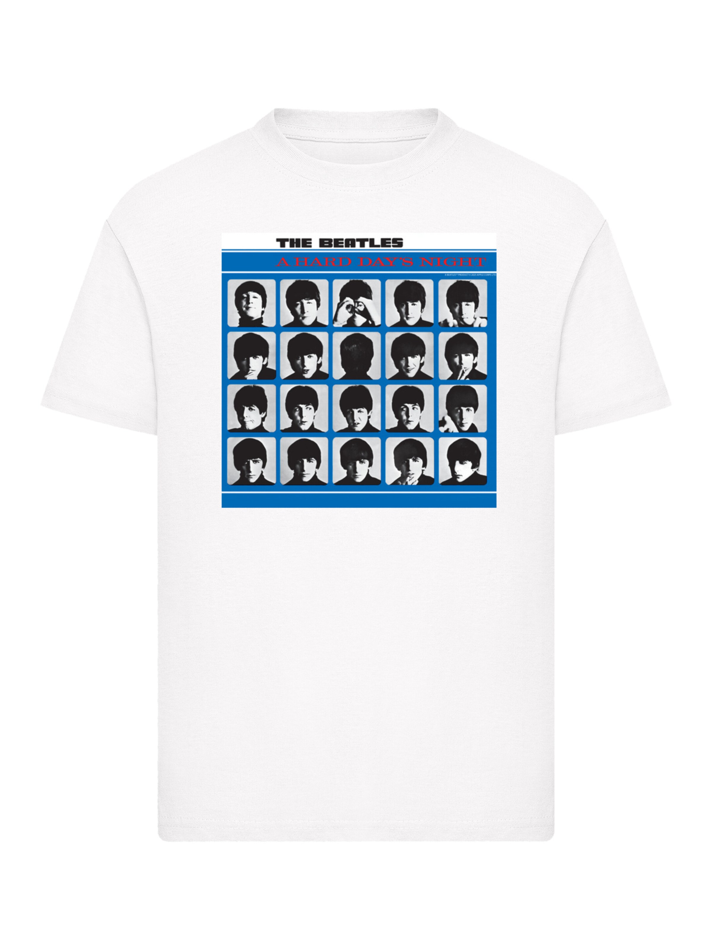 F4NT4STIC T-Shirt 'The Beatles Retro' in Weiß: Vorderseite