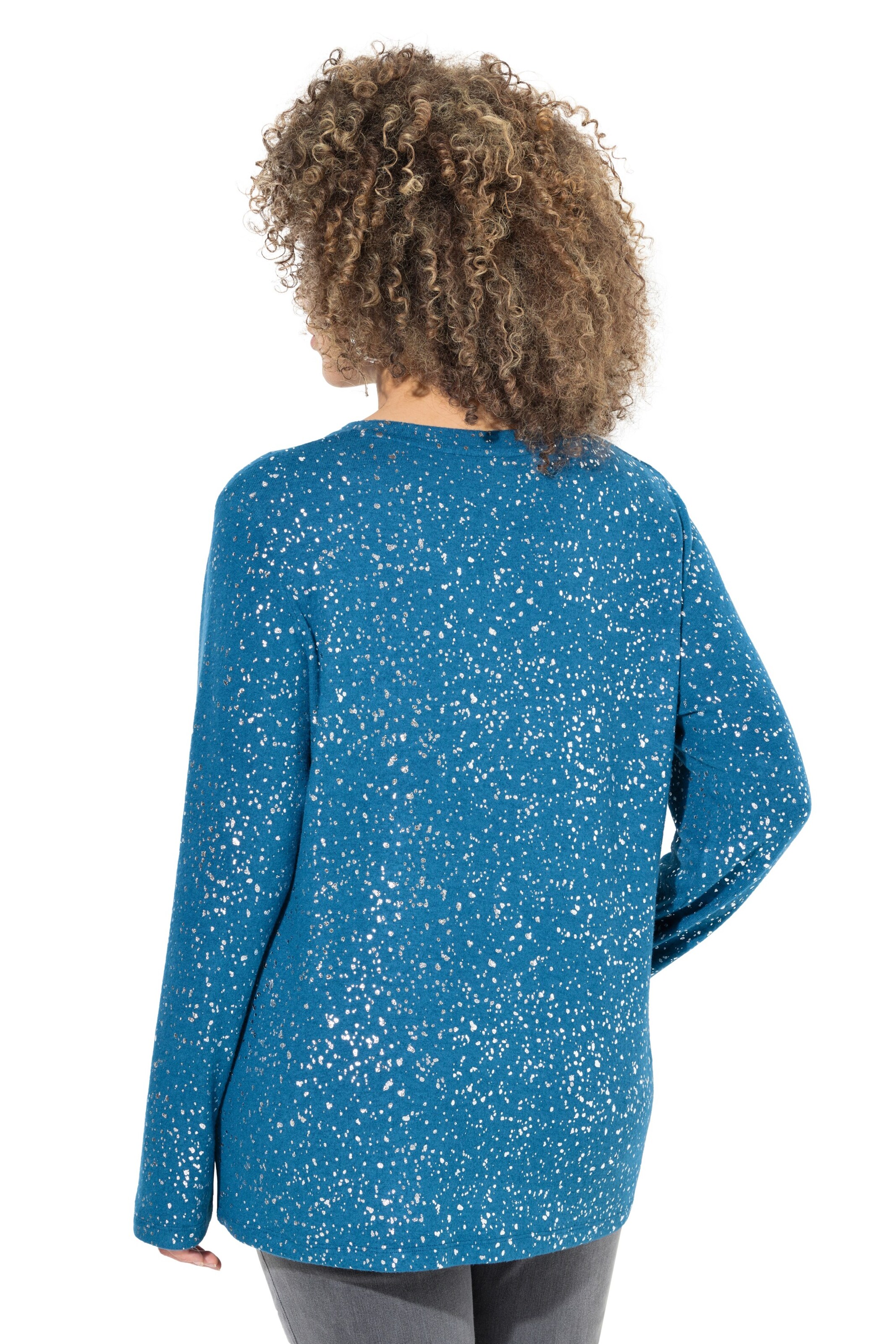 Ulla Popken Sweatshirt in Blauw