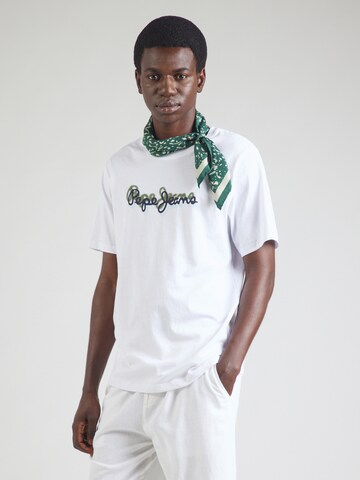 Pepe Jeans T-Shirt in Weiß: Vorderseite