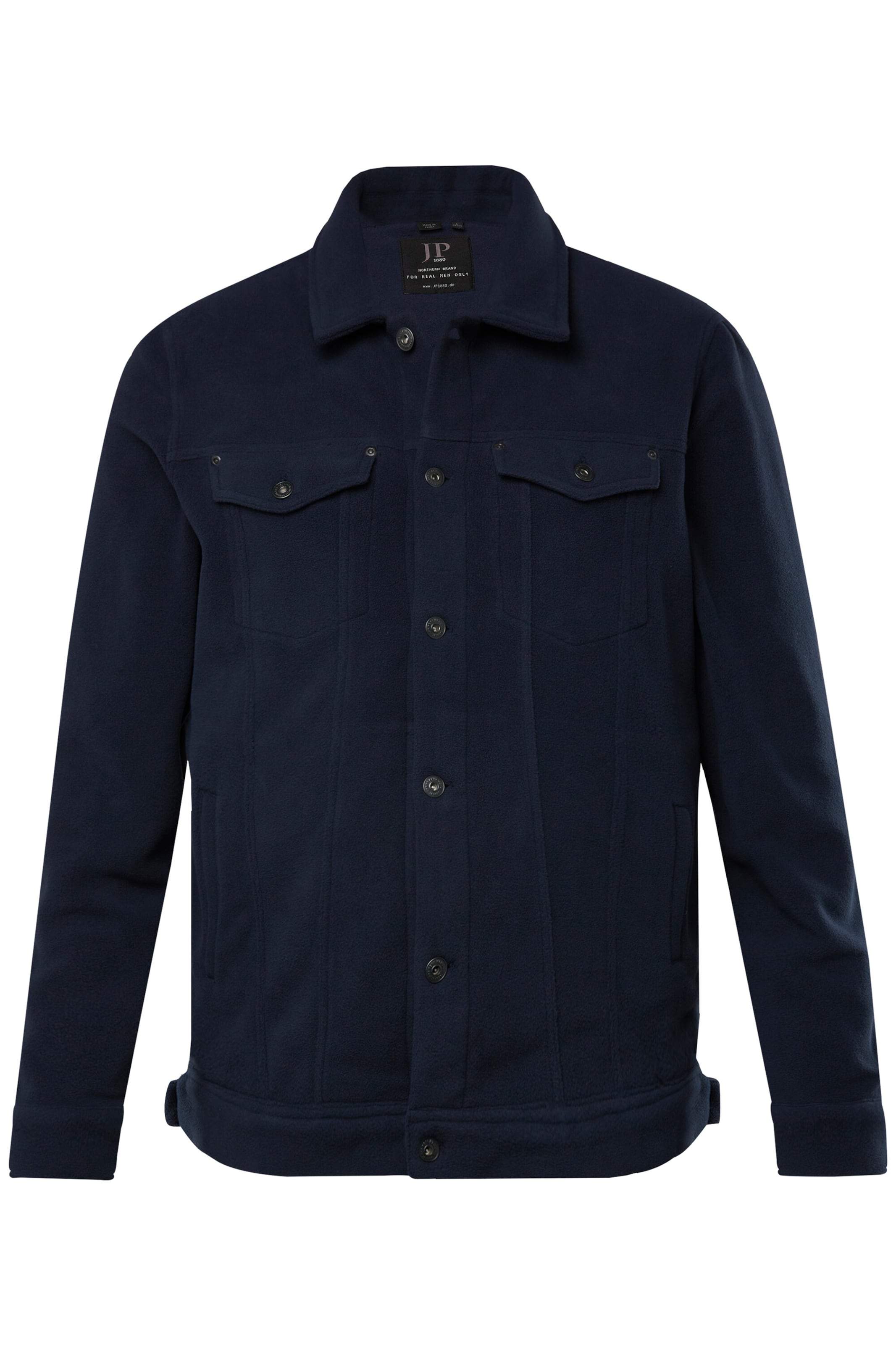 JP1880 Sweatjacke in Blau: Vorderseite