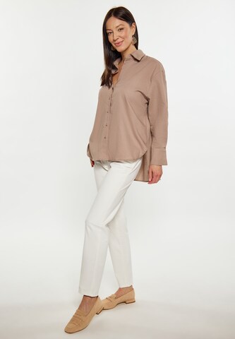 Camicia da donna di usha WHITE LABEL in beige
