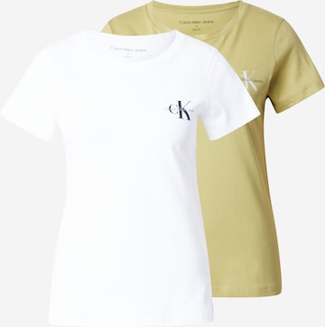 Calvin Klein Jeans T-Shirt in Grün: Vorderseite