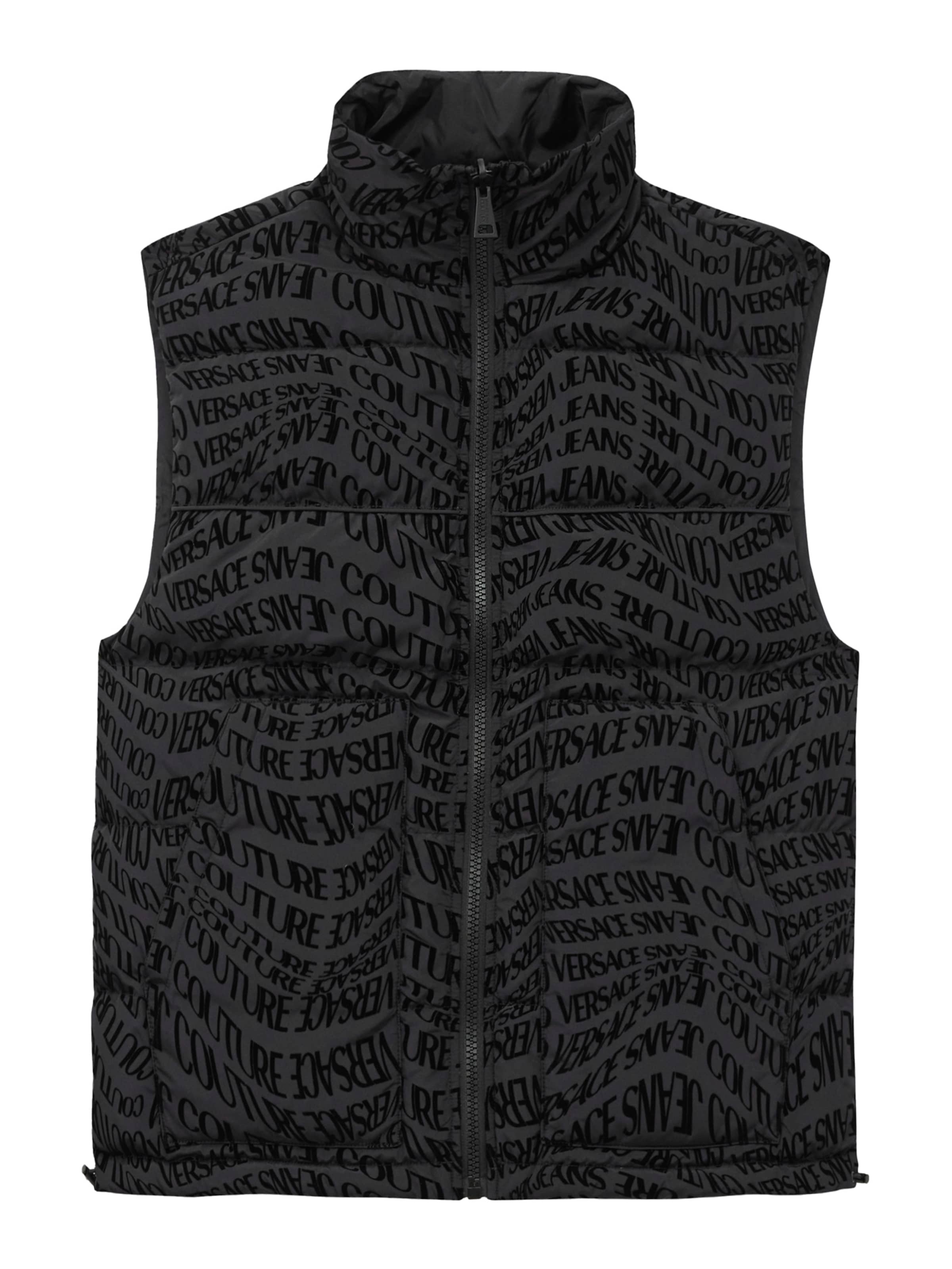Versace Jeans Couture Väst i svart: framsida