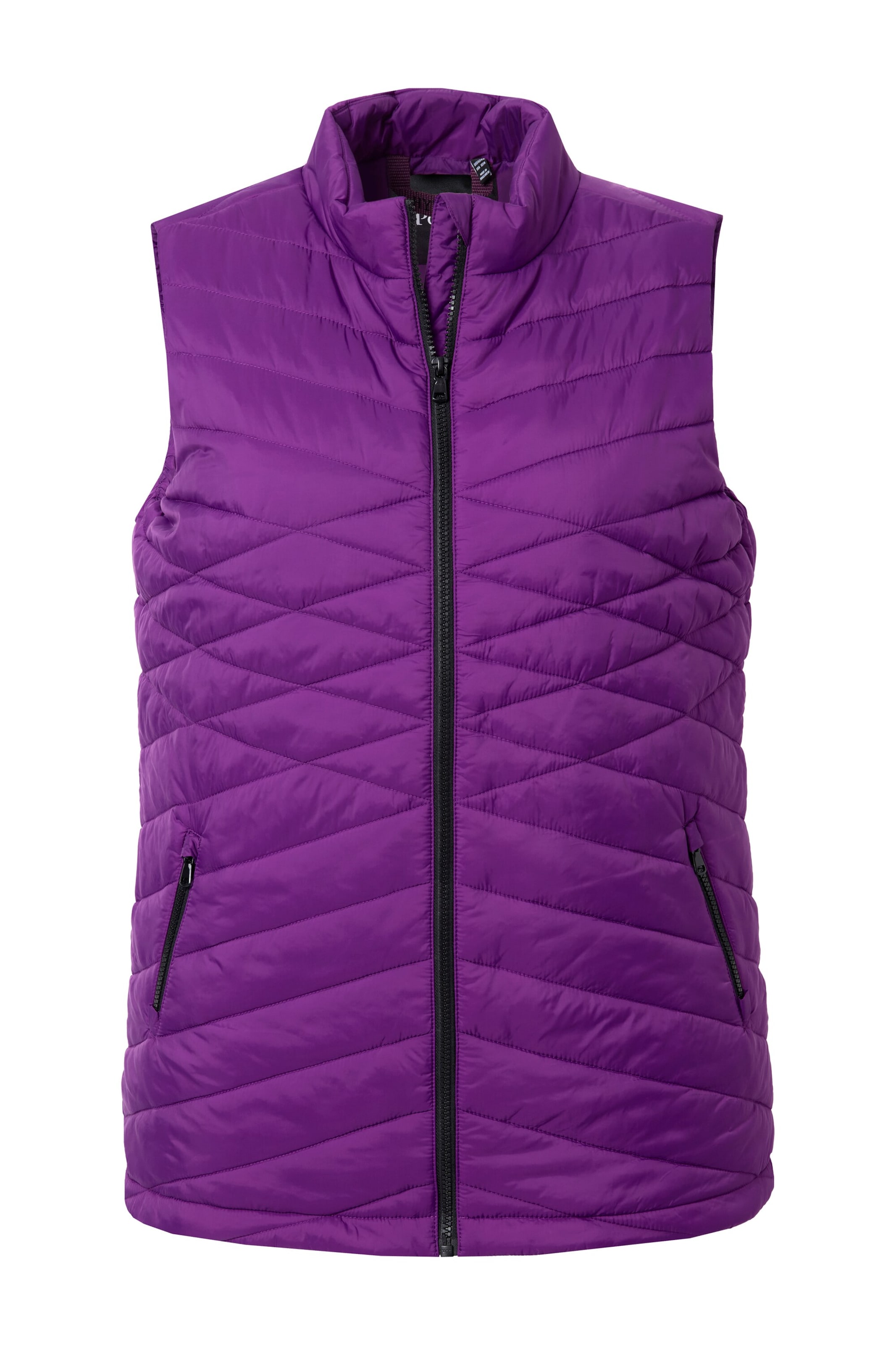 Ulla Popken Bodywarmer in Lila: voorkant