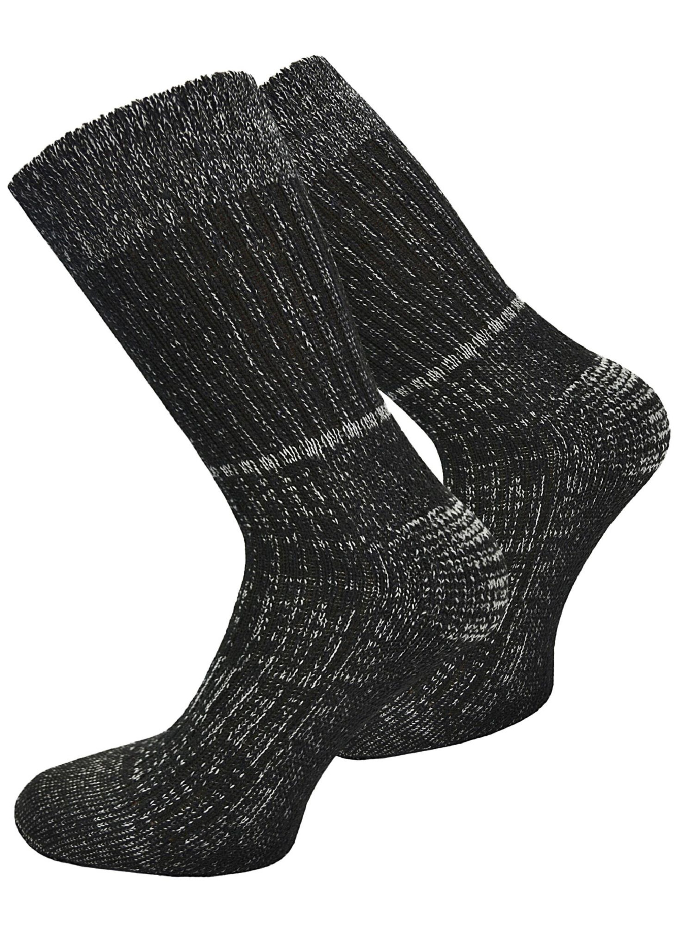 Chaussettes normani en noir : devant