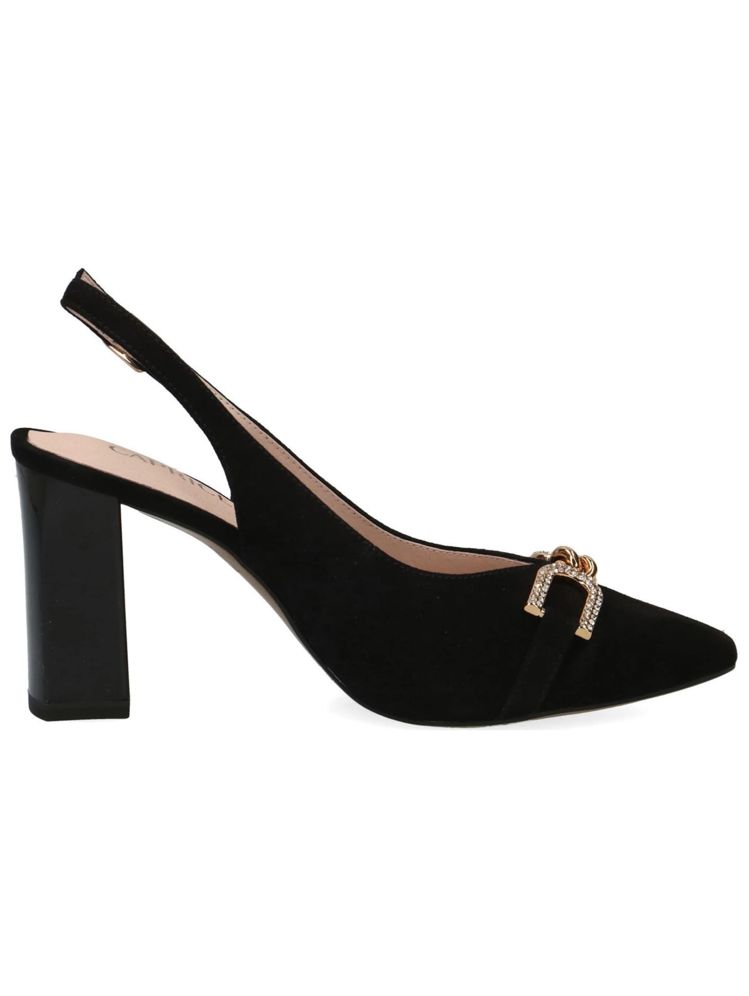 CAPRICE Slingback Pumps in Black