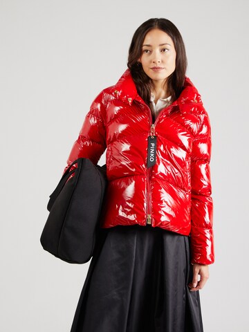 Veste d’hiver 'MIRCO CABAN' PINKO en rouge : devant