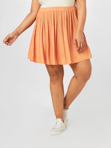 Guido Maria Kretschmer Curvy Skirt 'Caro' in Orange: front