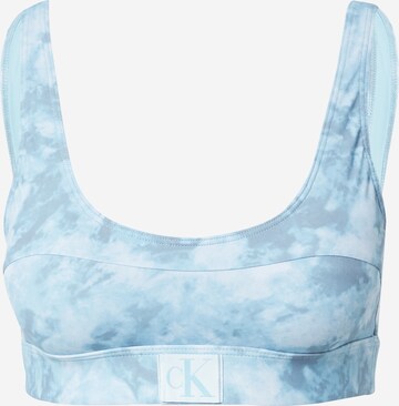 Calvin Klein Swimwear Bikinový top - Modrá: predná strana