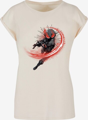 ABSOLUTE CULT Shirt 'Aquaman - Black Manta Flash' in Beige: front