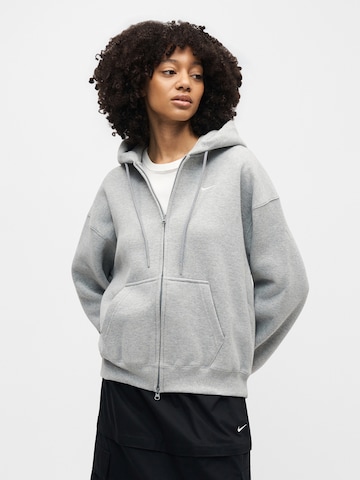 Nike Sportswear - Casaco em moletão em cinzento