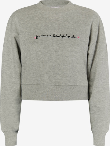 MYMO Sweatshirt 'Blonda' in Grey: front