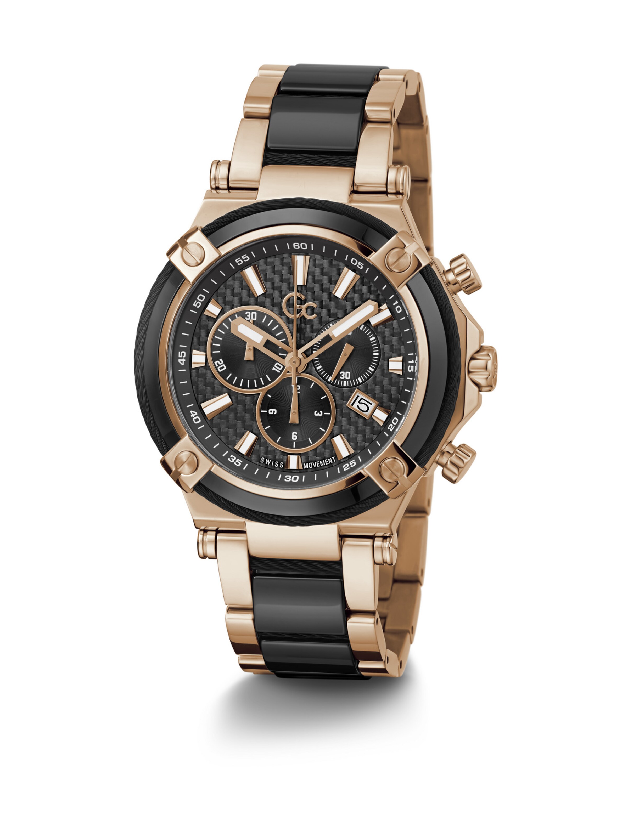 Gc Analoog horloge 'Gc CableSport' in Zwart