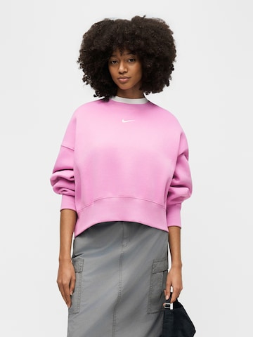 Nike Sportswear Bluzka sportowa 'Phoenix Fleece' w kolorze różowy