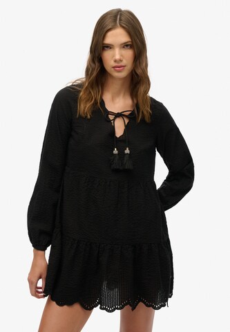 Superdry Jurk in Zwart: voorkant