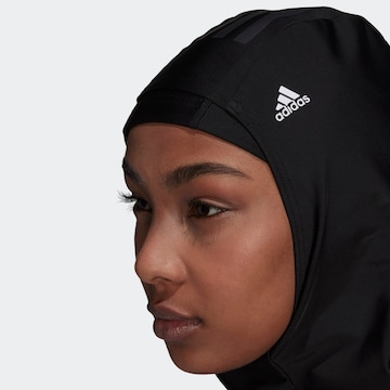 ADIDAS SPORTSWEAR Sportovní čepice '3-Stripes Hijab' – černá