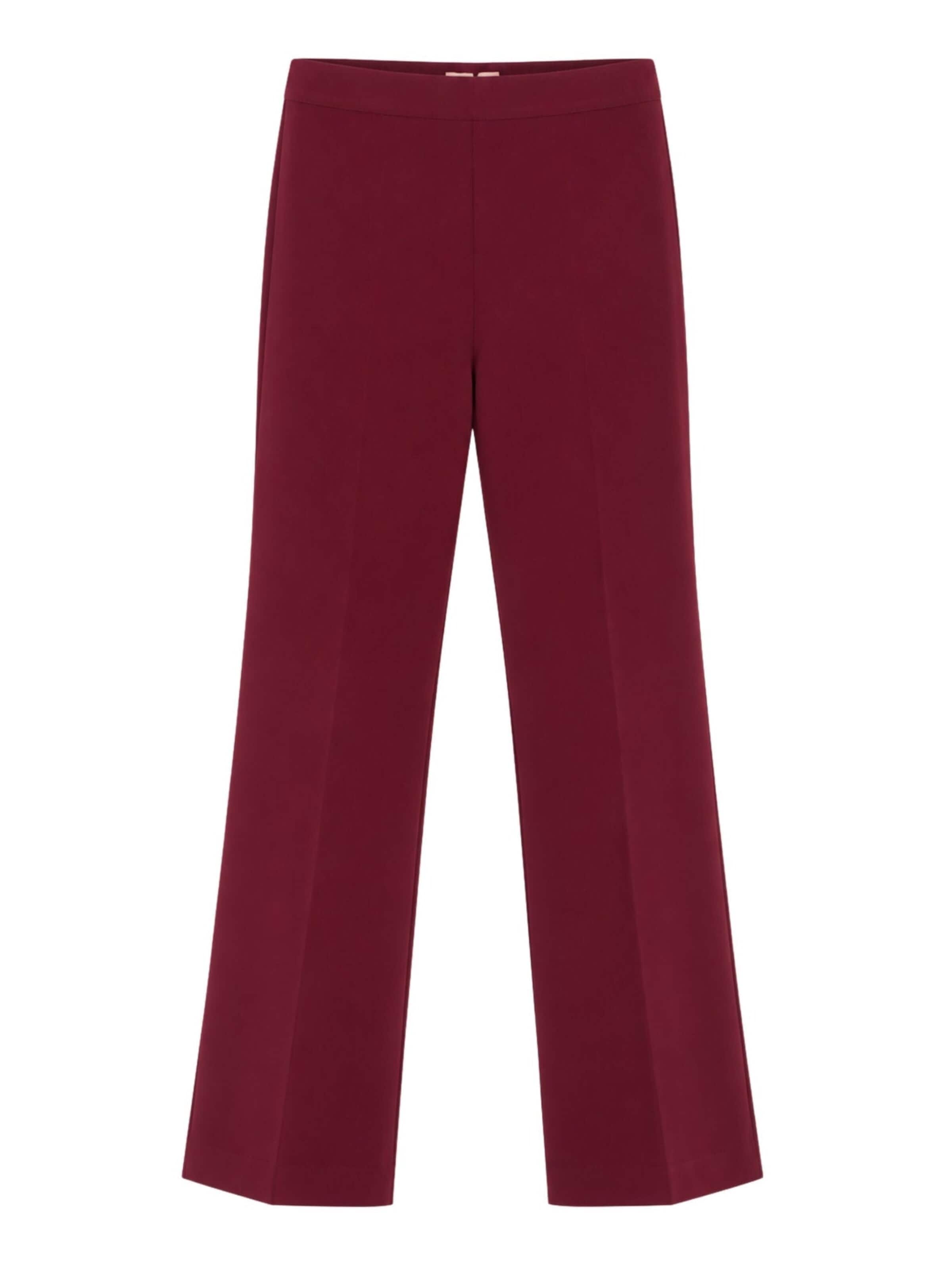 Pantaloni 'burgundy flared trousers' di Twinset in rosso: frontale