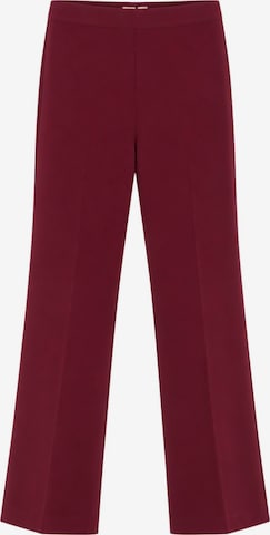 Pantaloni 'burgundy flared trousers' di Twinset in rosso: frontale