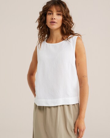 balts WE Fashion Blūze: no priekšpuses