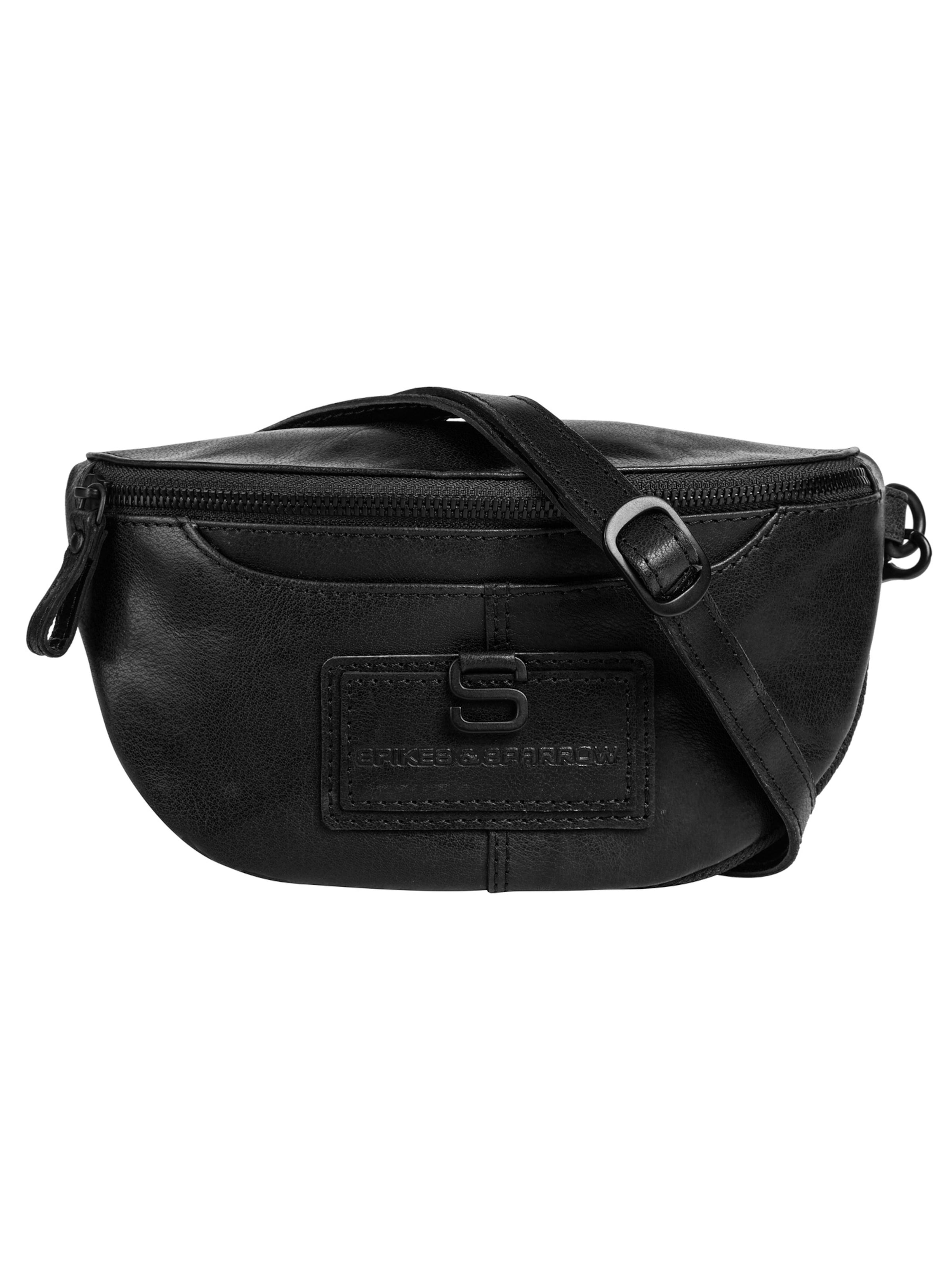 Spikes & Sparrow Fanny Pack 'Spikes & Sparrow Gürteltasche WAIST BAG' in Black: front