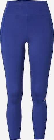 ADIDAS PERFORMANCE Workout Pants 'How We Do' in Blue: front