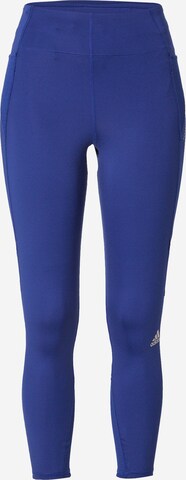 ADIDAS PERFORMANCE Workout Pants 'How We Do' in Blue: front