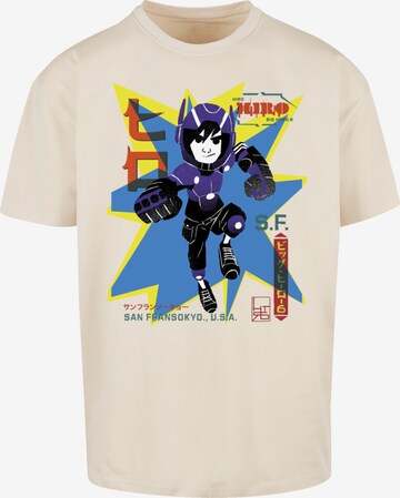 T-Shirt 'Big Hero 6 Hiro Manga' F4NT4STIC en beige : devant