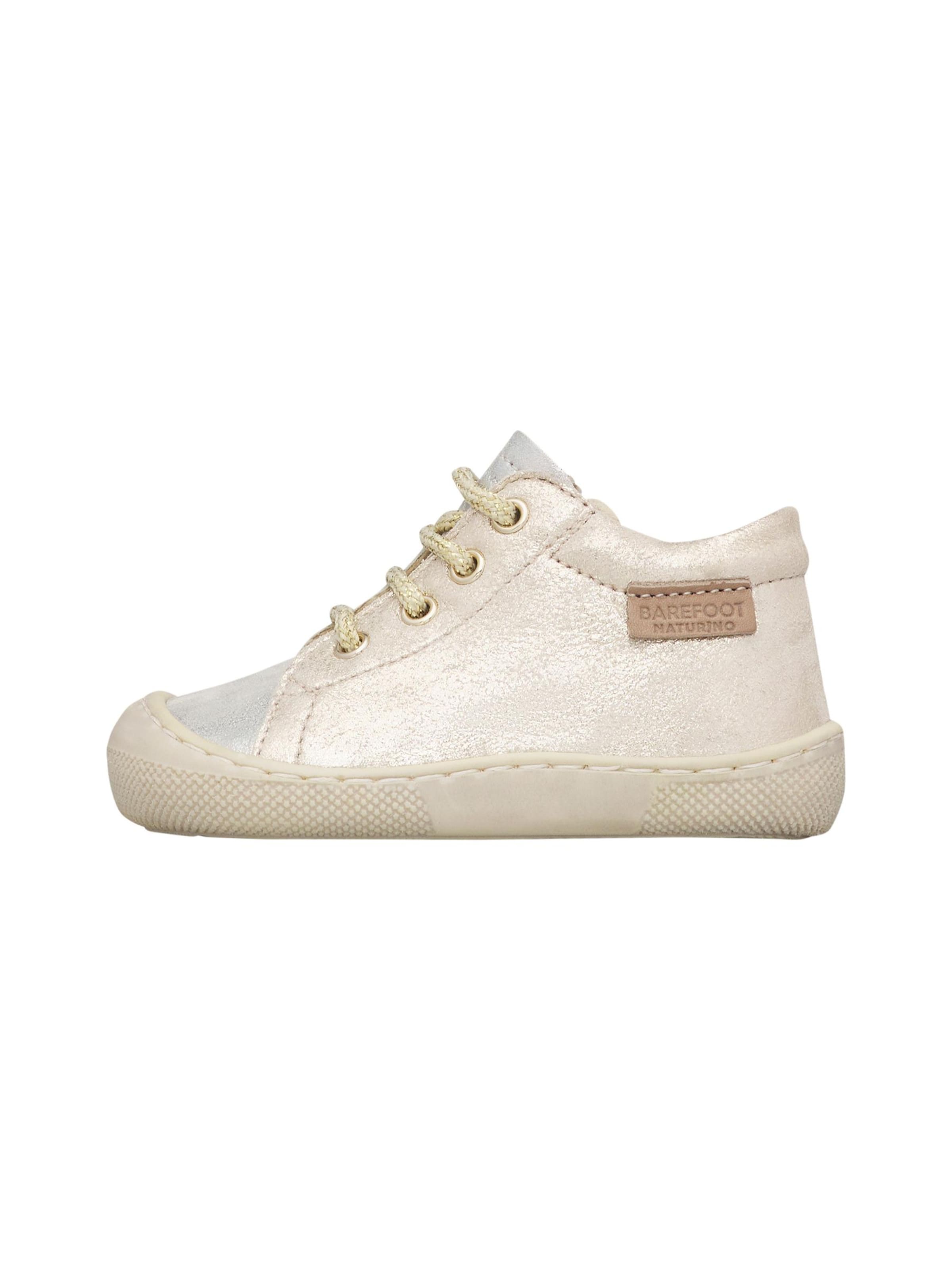 NATURINO Sneaker 'BAREFOOT AMUR ZIP'‌‌‌‌‌‌‌‌‌ in Gold: Vorderseite