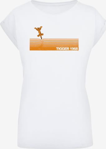 F4NT4STIC Shirt 'Disney Winnie Puuh Der Bär Tigger 1968' in Wit: voorkant