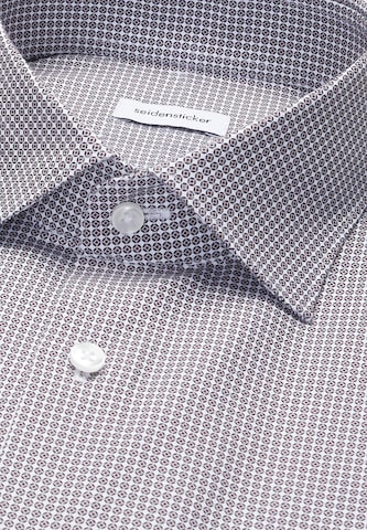 SEIDENSTICKER Comfort fit Zakelijk overhemd ' Schwarze Rose ' in Lila