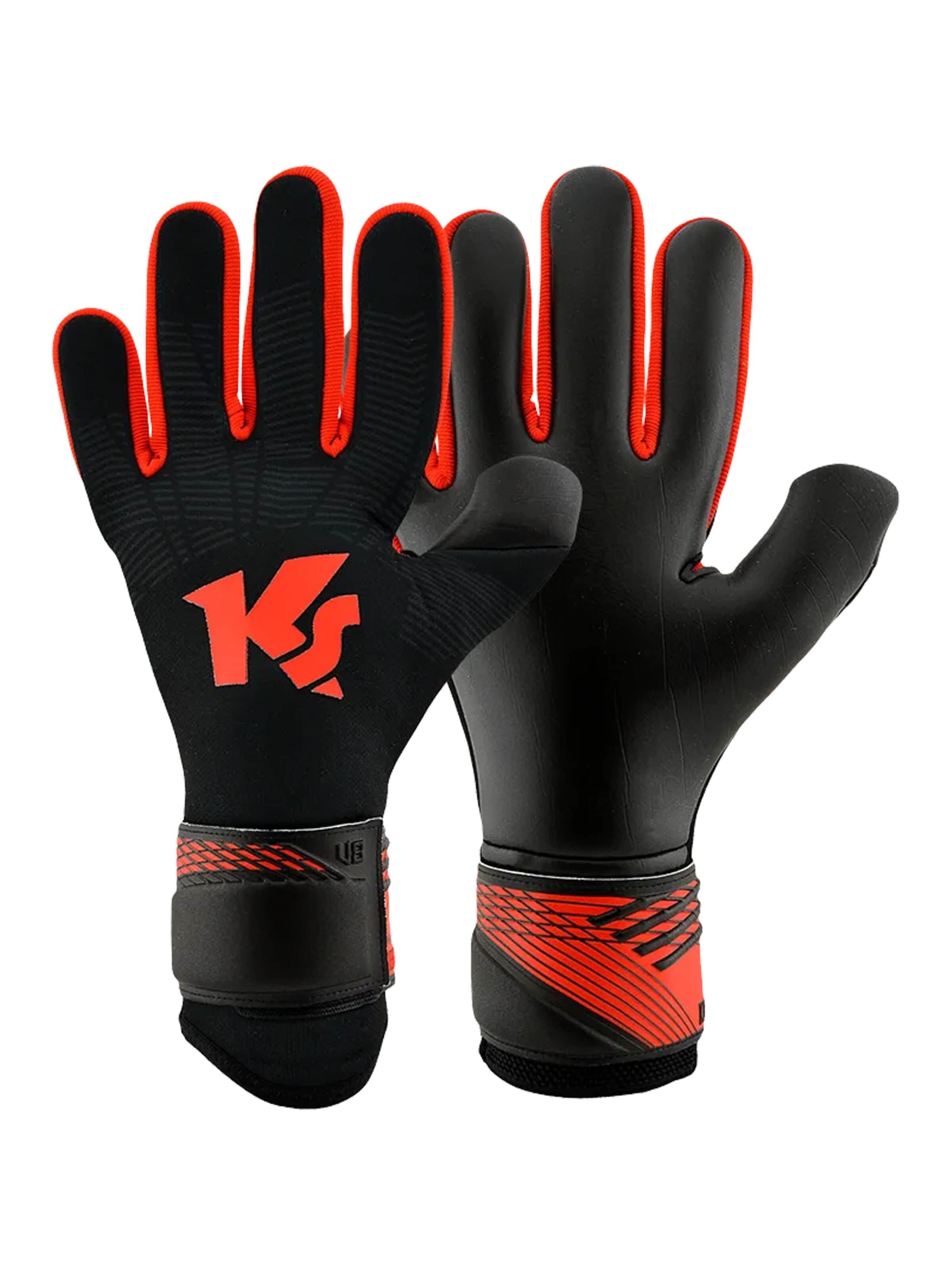 Mănuși sport de la KEEPERsport pe negru: față