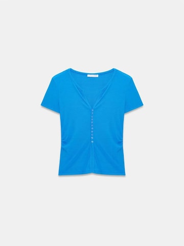Dilvin - Blusa em azul: frente