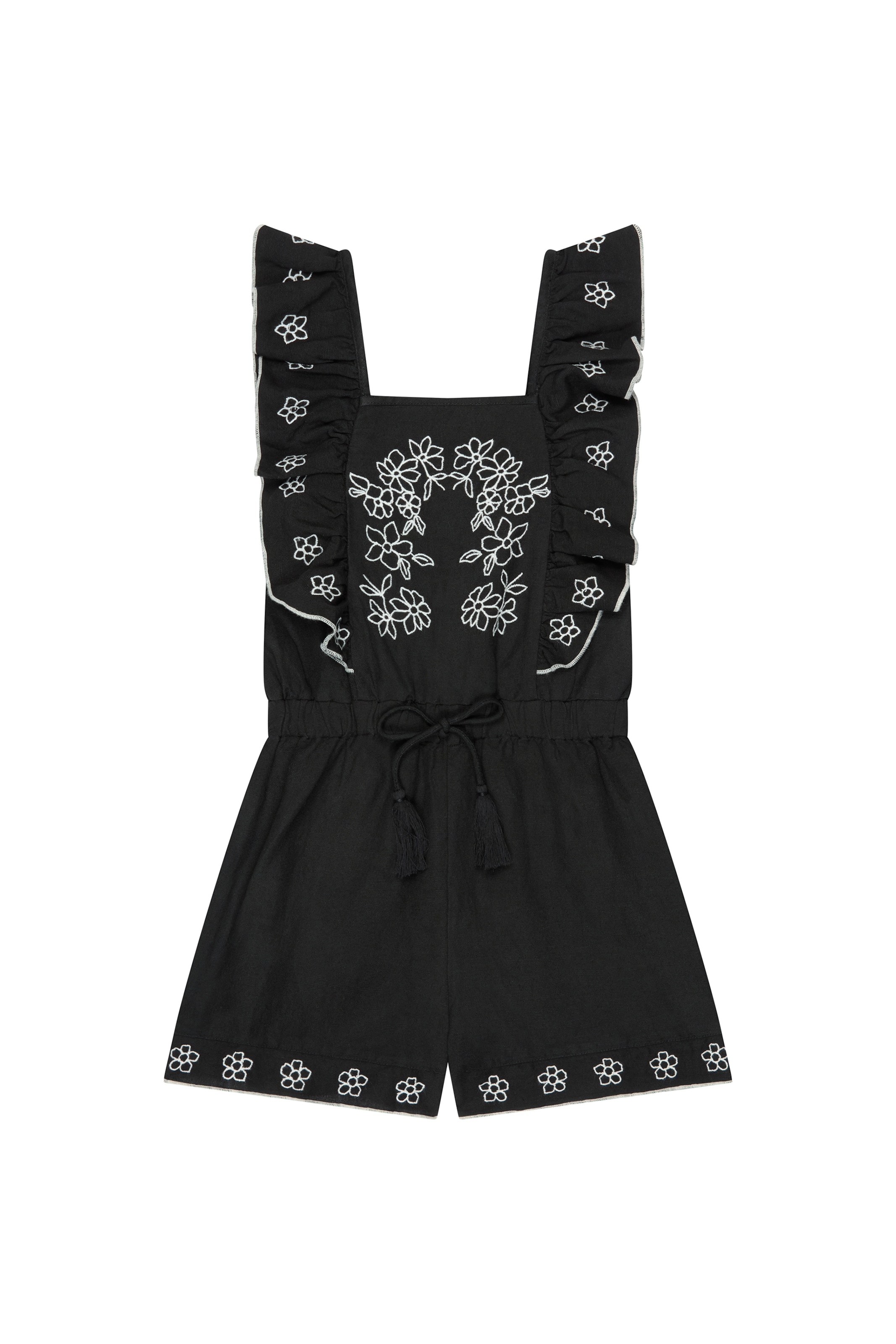 RAFFYA Jumpsuit 'Philo' in Schwarz: Vorderseite