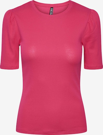 PIECES Shirt 'RUKA' in Pink: predná strana