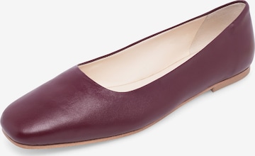 Henry Stevens Ballet Flats 'Audrey B' in Red: front