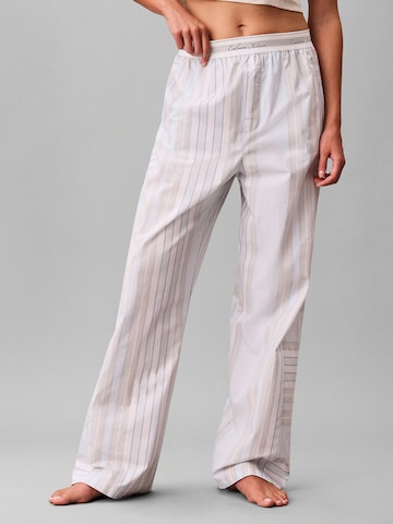 Calvin Klein Pyjamabroek in Beige: voorkant